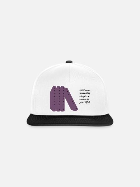 DEIN Leben. Your life. - Snapback Cap - Weiß/Schwarz
