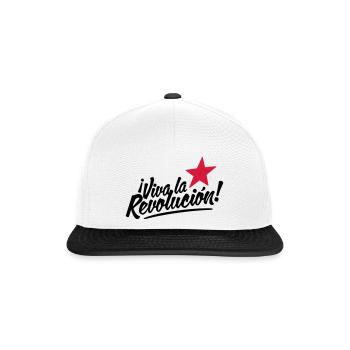 viva la revolucion - revolution! - Snapback Cap - white/black - Front