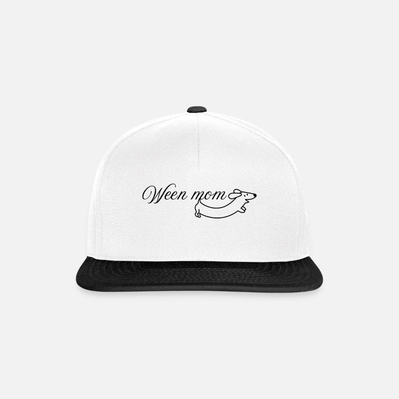Funny Ween Mom - Snapback Cap - Weiß/Schwarz