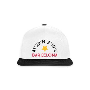 Barcelona - Snapback Cap - Weiß/Schwarz - Vorne