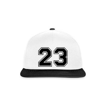 23 - Snapback Cap - white/black - Front