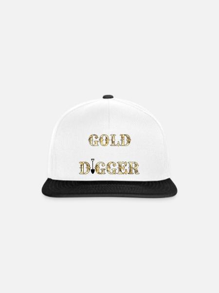 Gold Digger 1 - Snapback Cap - Weiß/Schwarz
