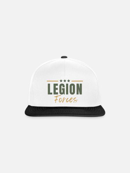 Legionstruppen - Snapback Cap - Weiß/Schwarz