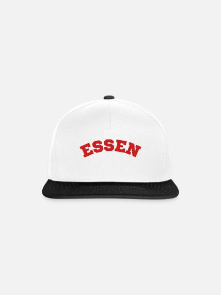 Essen - Snapback Cap - Weiß/Schwarz