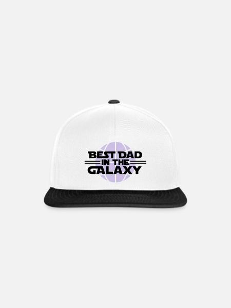 Best dad in the galaxy - Snapback Cap - white/black