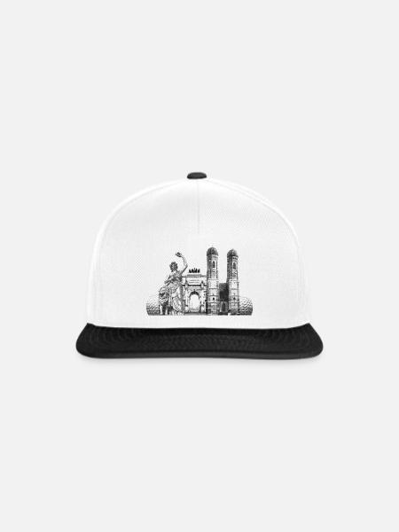 München - Snapback Cap - Weiß/Schwarz