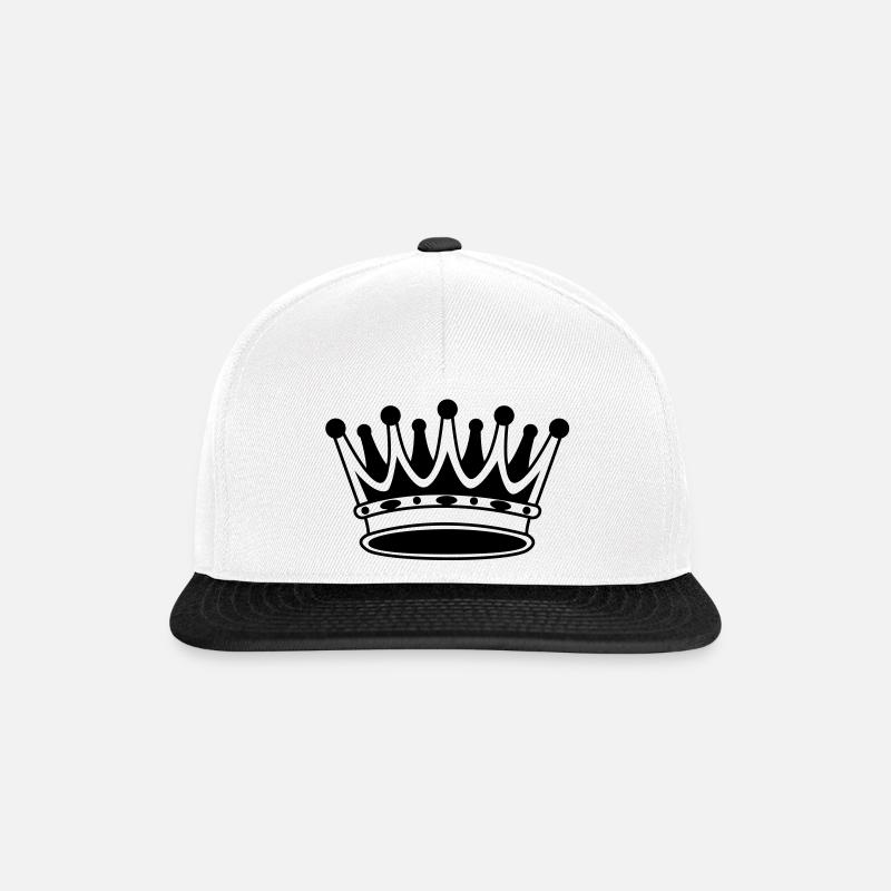King Krone - Snapback Cap - Weiß/Schwarz