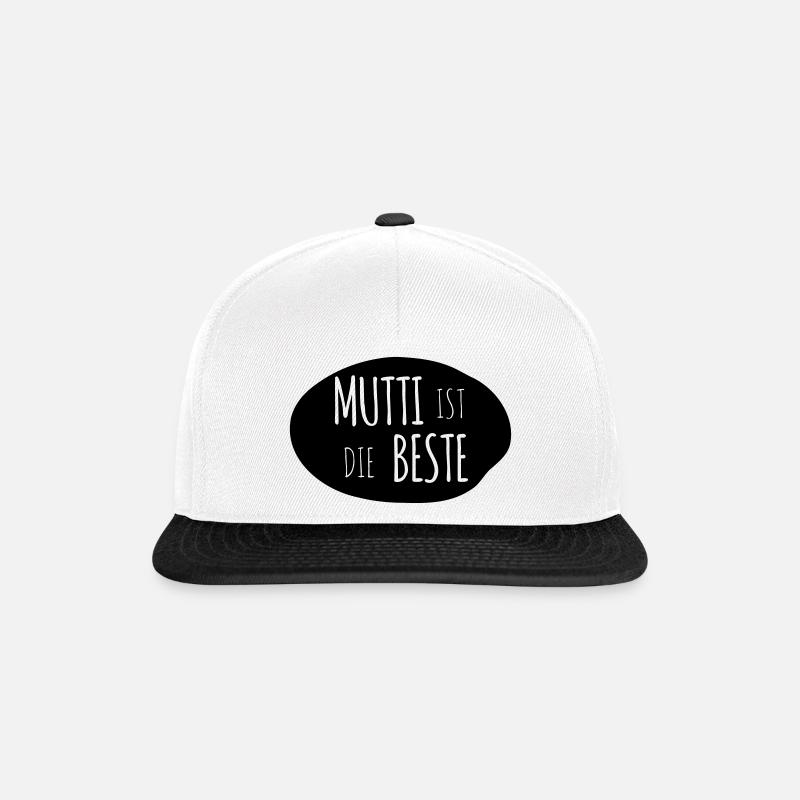 Maman est la meilleure 1c - Casquette snapback - blanc/noir