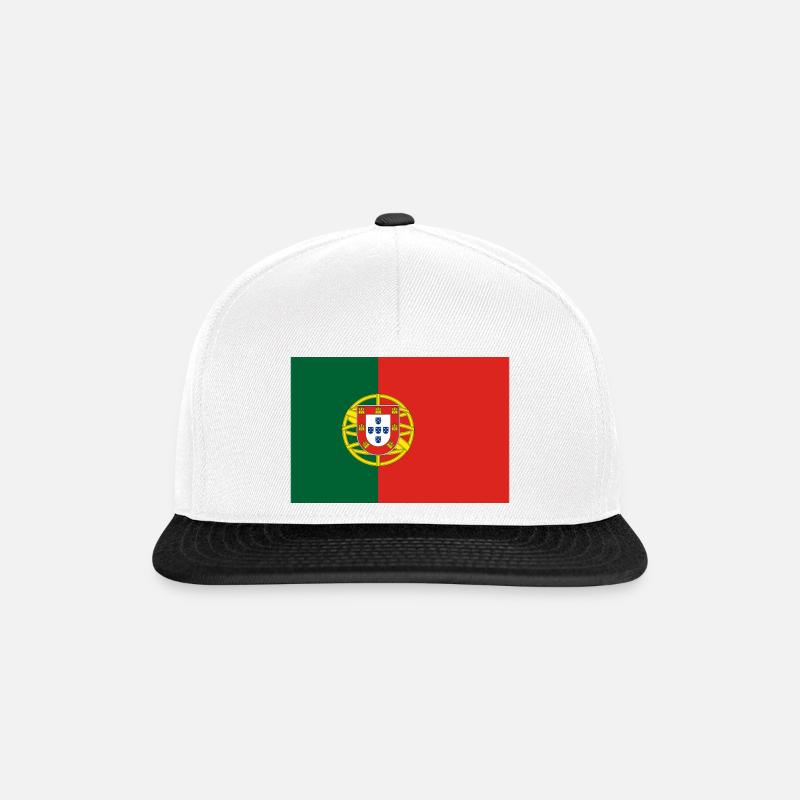Portugal - Snapback Cap - Weiß/Schwarz