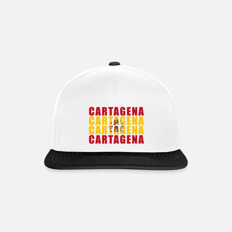 CARTAGENA SPANIEN - Snapback Cap - Weiß/Schwarz