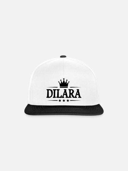 Dilara - Snapback Cap - Weiß/Schwarz