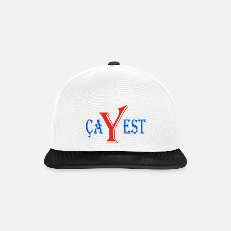 Ça y est - Casquette snapback - blanc/noir