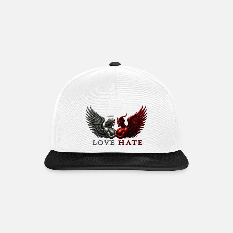 Der innere Kampf - Snapback Cap - Weiß/Schwarz