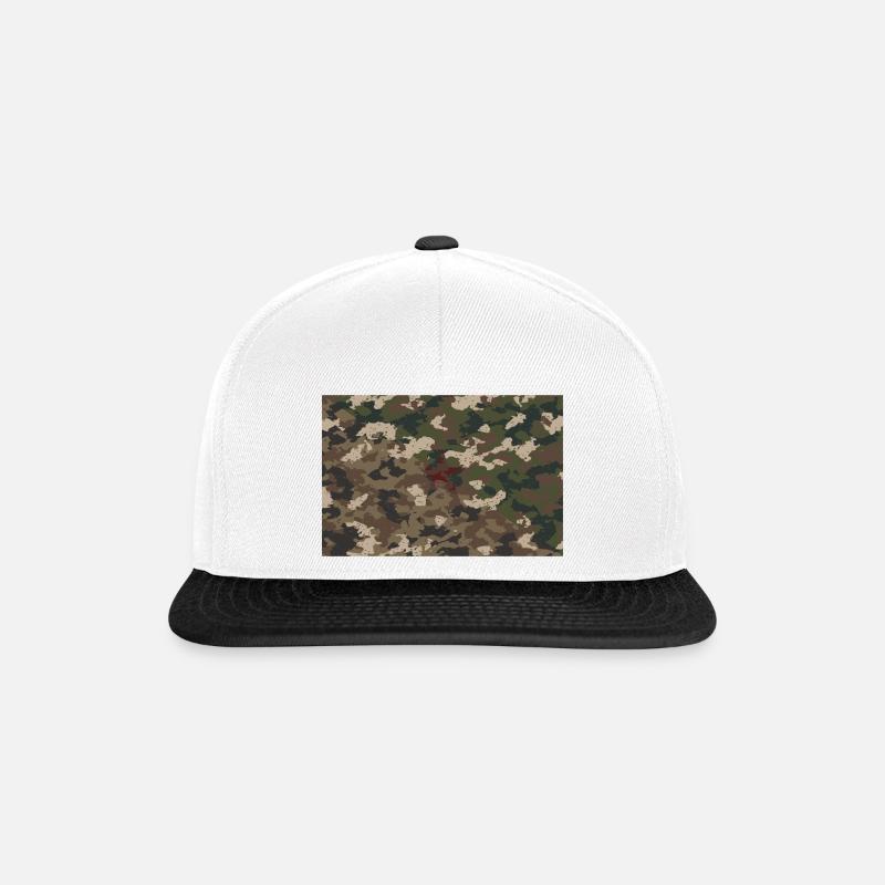 Drapeau Guyane - Casquette snapback - blanc/noir