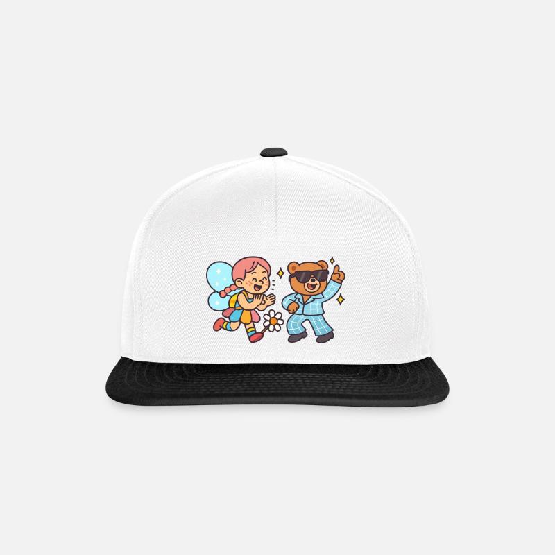 Disco Teddy Magic - Casquette snapback - blanc/noir
