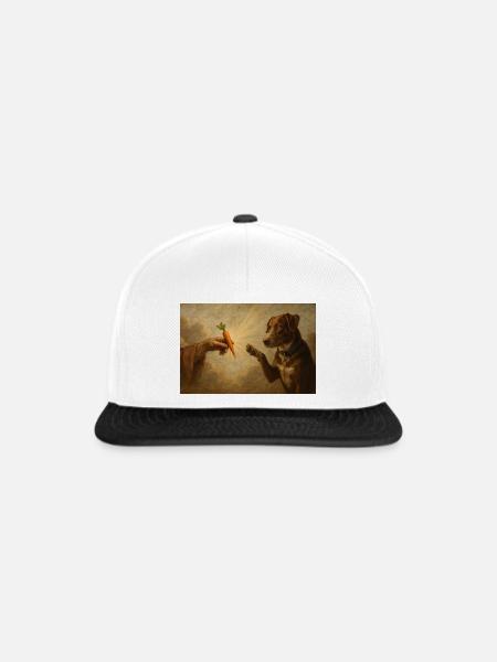 Karotte der Erleuchtung Hund - Snapback Cap - Weiß/Schwarz