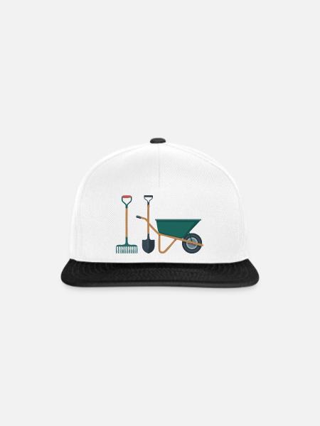 Garten - Snapback Cap - Weiß/Schwarz