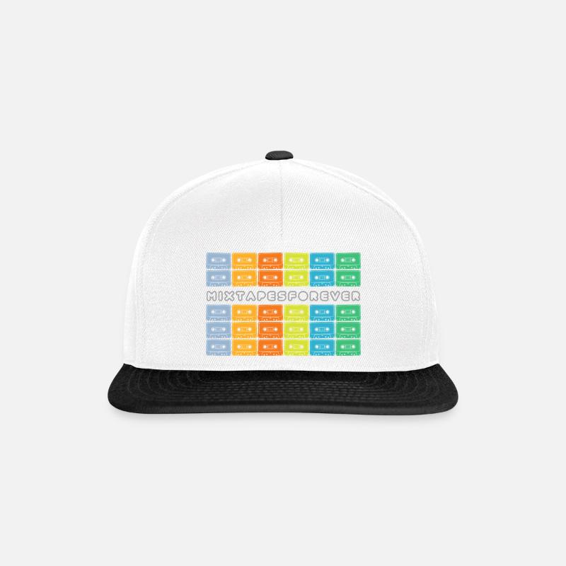 Mixtapes Forever Rainbow Cassettes - Snapback Cap - white/black