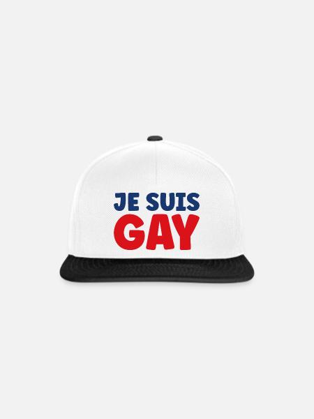 Ich bin schwul - Snapback Cap - Weiß/Schwarz