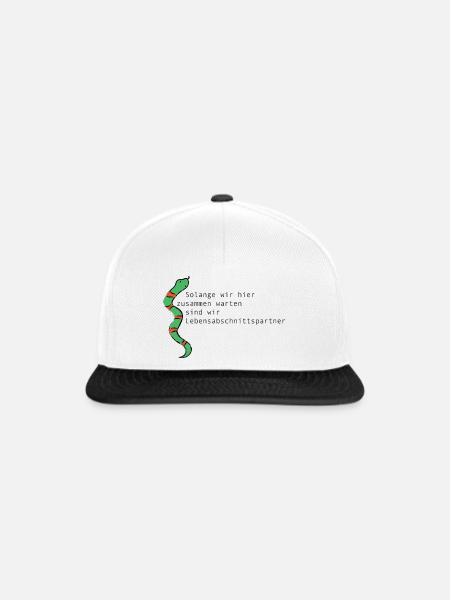 LEBENSABSCHNITTSPARTNER - Snapback Cap - Weiß/Schwarz