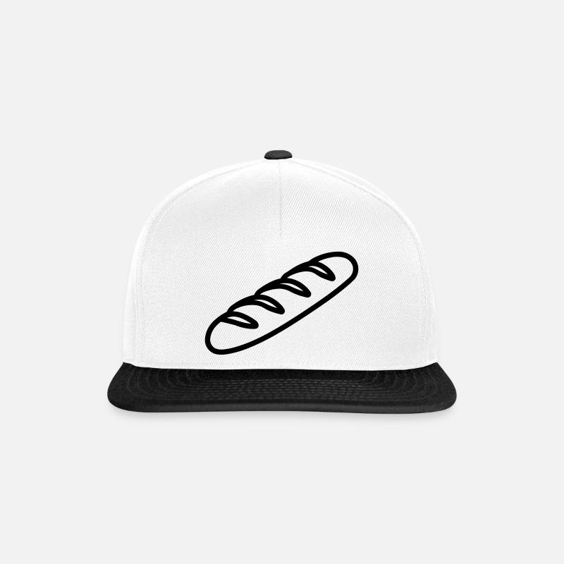 baguette - Casquette snapback - blanc/noir
