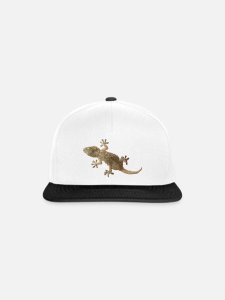 Gecko - Snapback Cap - Weiß/Schwarz