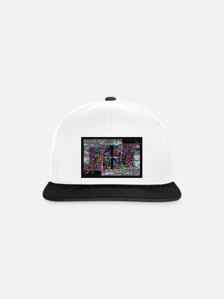 pixplojde - Snapback Cap - Weiß/Schwarz