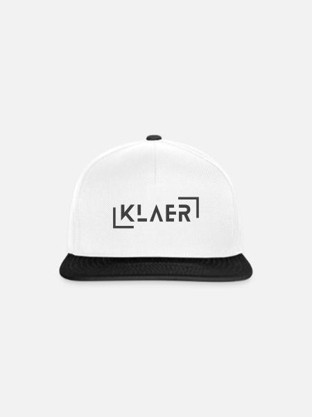 KLAER - Snapback Cap - Weiß/Schwarz