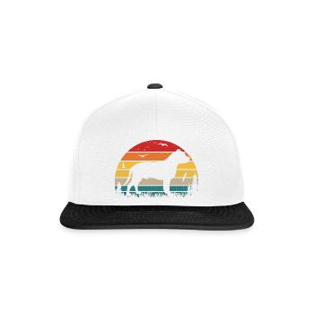 American Staffordshire Bull Terrier Staffy Dog - Snapback Cap - white/black - Front