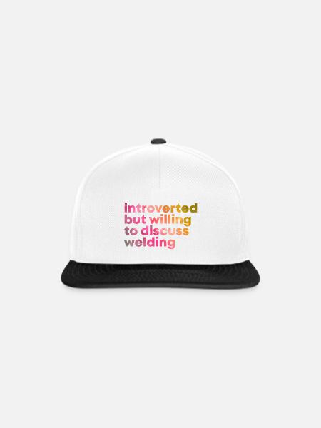 Schweißen Schweißen Schweißen - Snapback Cap - Weiß/Schwarz