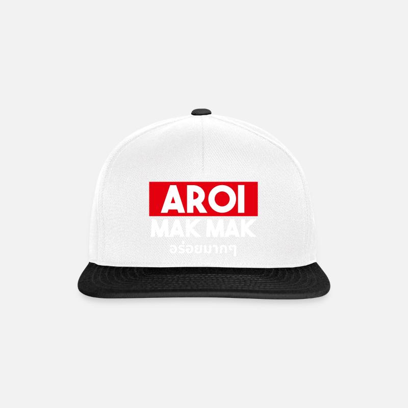 Aroi Mak Mak - Snapback Cap - Weiß/Schwarz