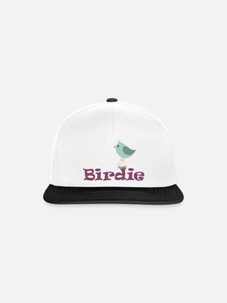 Golf-Birdie - Snapback Cap - Weiß/Schwarz