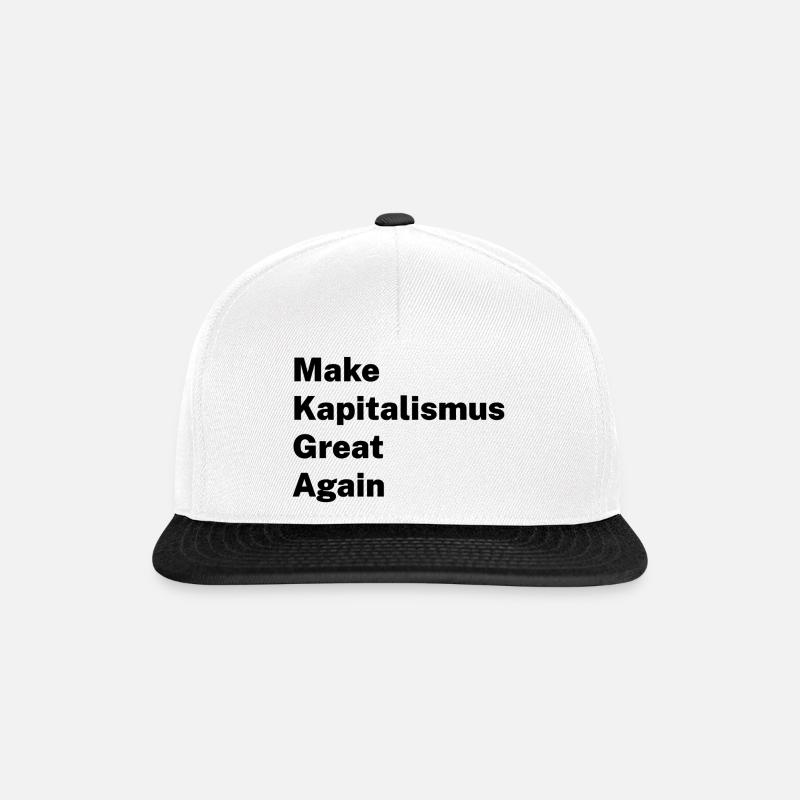Make Capitalism Great Again - Snapback Cap - white/black