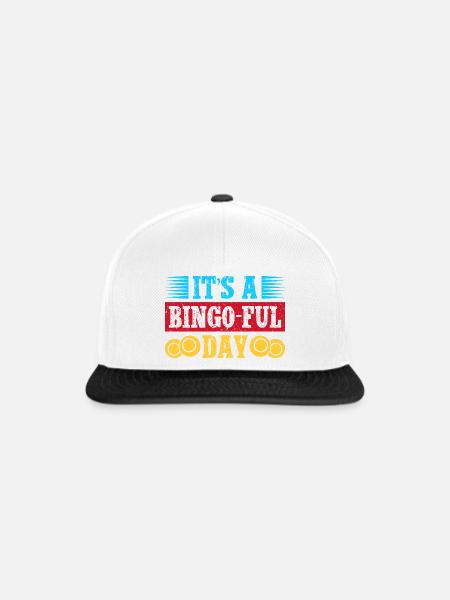 Bingo Game It´s Bingo-Ful Day Bingo - Snapback Cap - Weiß/Schwarz