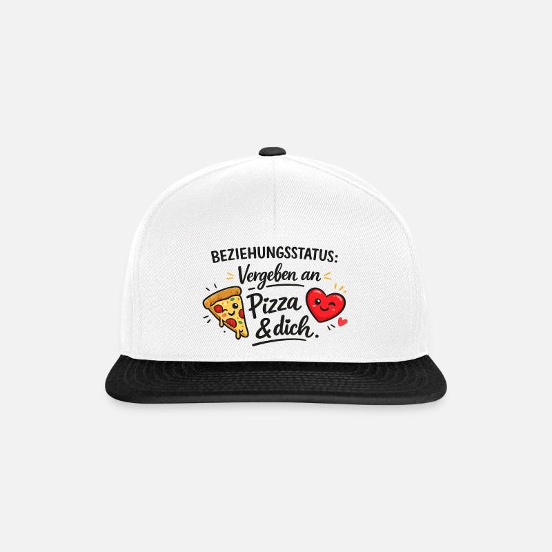 Relationship Status: Awarded to Pizza & You - Snapback Cap - white/black