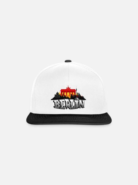 Berlin - Snapback Cap - Weiß/Schwarz