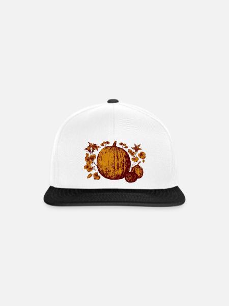 kürbisse - Snapback Cap - Weiß/Schwarz