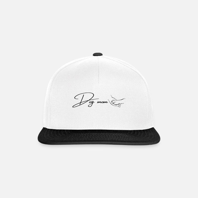 Dod mom Pfote - Snapback Cap - Weiß/Schwarz