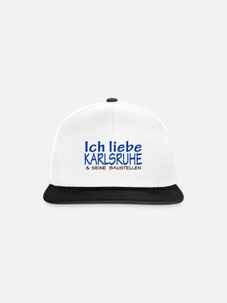 Karlsruhe - Snapback Cap - Weiß/Schwarz