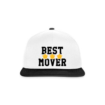 Déménageur / Déménagement / Déménager / Camion - Casquette snapback - blanc/noir - Devant