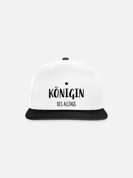 Königin des Alltags I Krone Mutter Ehefrau - Snapback Cap - Weiß/Schwarz