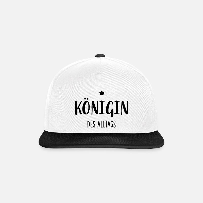 Königin des Alltags I Krone Mutter Ehefrau - Snapback Cap - Weiß/Schwarz