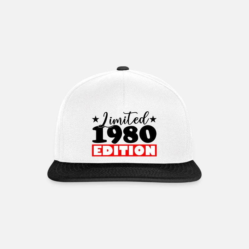 1980 - Snapback Cap - white/black