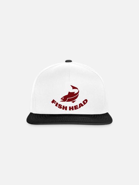 FISH HEAD - Snapback Cap - Weiß/Schwarz