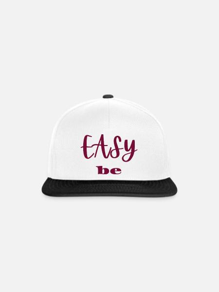 einfach sein - Snapback Cap - Weiß/Schwarz