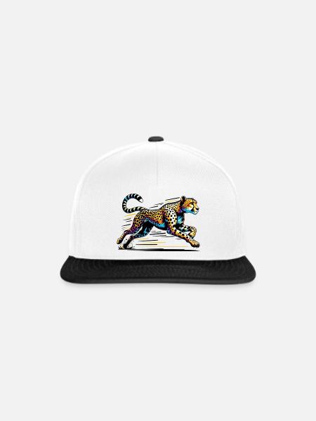 Gepard - Snapback Cap - Weiß/Schwarz