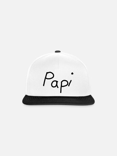 Papi - Snapback Cap - Weiß/Schwarz