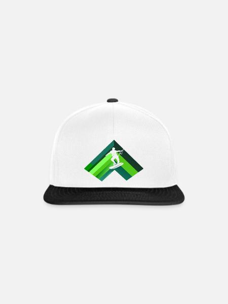 Wakeboarden Wakeboard Surfen - Snapback Cap - Weiß/Schwarz