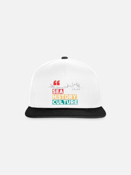 Geschichte - Snapback Cap - Weiß/Schwarz