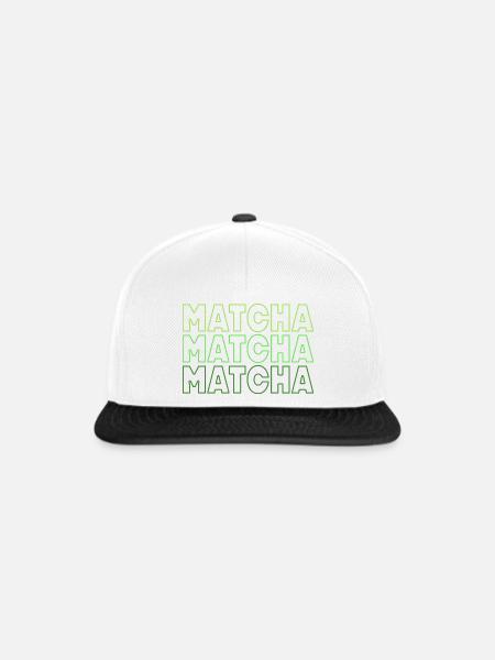 Matcha - Snapback Cap - Weiß/Schwarz